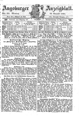 Augsburger Anzeigeblatt Montag 26. August 1861