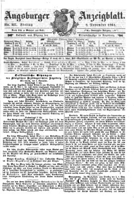 Augsburger Anzeigeblatt Freitag 8. November 1861