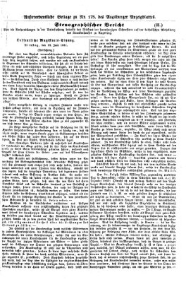 Augsburger Anzeigeblatt Freitag 28. Juni 1861