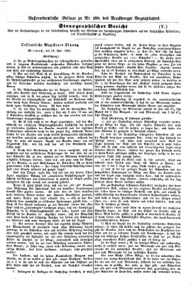 Augsburger Anzeigeblatt Donnerstag 11. Juli 1861