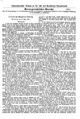 Augsburger Anzeigeblatt Samstag 13. Juli 1861