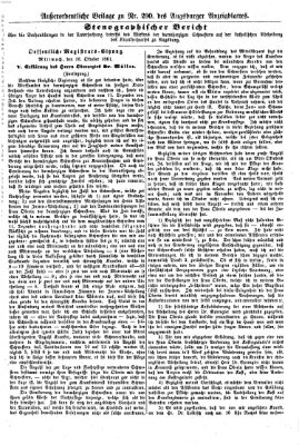 Augsburger Anzeigeblatt Sonntag 20. Oktober 1861