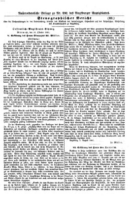 Augsburger Anzeigeblatt Donnerstag 24. Oktober 1861