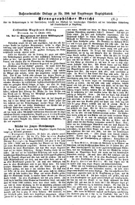 Augsburger Anzeigeblatt Donnerstag 31. Oktober 1861