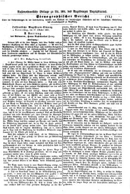 Augsburger Anzeigeblatt Donnerstag 31. Oktober 1861