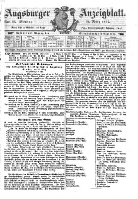 Augsburger Anzeigeblatt Montag 24. März 1862