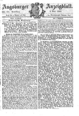 Augsburger Anzeigeblatt Samstag 3. Mai 1862