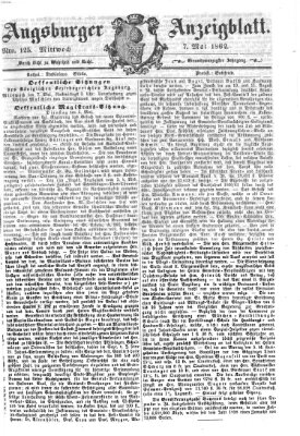 Augsburger Anzeigeblatt Mittwoch 7. Mai 1862