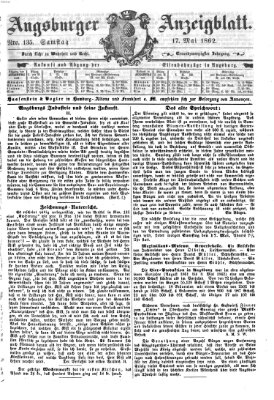 Augsburger Anzeigeblatt Samstag 17. Mai 1862