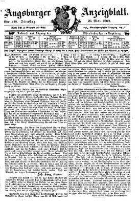 Augsburger Anzeigeblatt Dienstag 20. Mai 1862