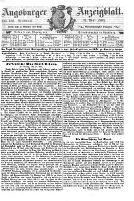 Augsburger Anzeigeblatt Mittwoch 21. Mai 1862