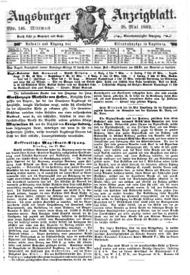 Augsburger Anzeigeblatt Mittwoch 28. Mai 1862