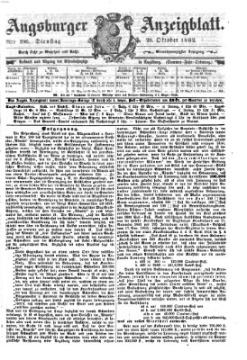 Augsburger Anzeigeblatt Dienstag 28. Oktober 1862