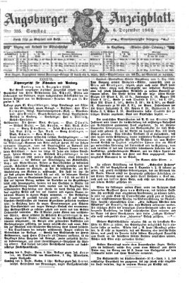 Augsburger Anzeigeblatt Samstag 6. Dezember 1862