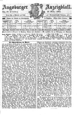 Augsburger Anzeigeblatt Dienstag 10. März 1863