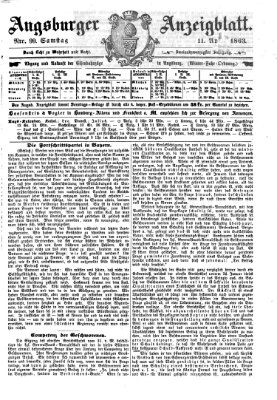 Augsburger Anzeigeblatt Samstag 11. April 1863