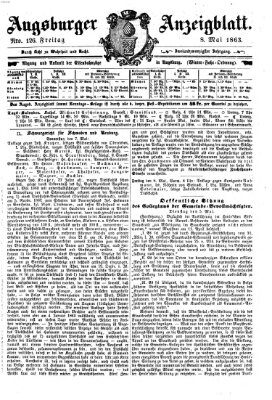 Augsburger Anzeigeblatt Freitag 8. Mai 1863