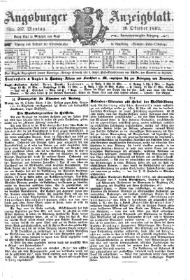 Augsburger Anzeigeblatt Montag 19. Oktober 1863