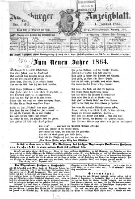 Augsburger Anzeigeblatt Freitag 1. Januar 1864