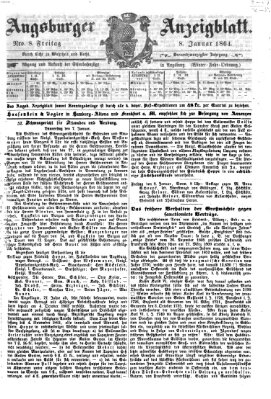 Augsburger Anzeigeblatt Freitag 8. Januar 1864