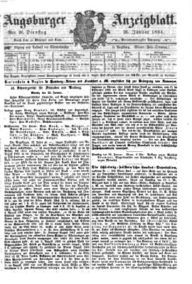 Augsburger Anzeigeblatt Dienstag 26. Januar 1864