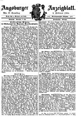 Augsburger Anzeigeblatt Samstag 6. Februar 1864