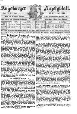 Augsburger Anzeigeblatt Freitag 19. Februar 1864