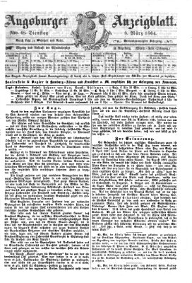 Augsburger Anzeigeblatt Dienstag 8. März 1864