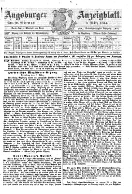 Augsburger Anzeigeblatt Mittwoch 9. März 1864