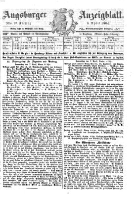 Augsburger Anzeigeblatt Freitag 8. April 1864