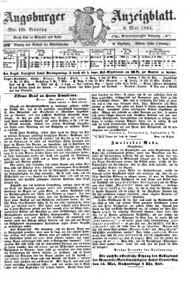 Augsburger Anzeigeblatt Montag 9. Mai 1864