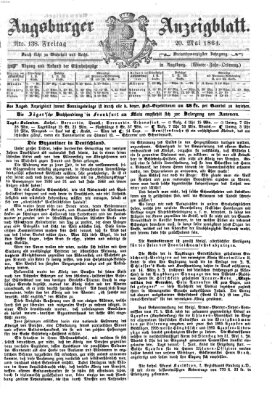 Augsburger Anzeigeblatt Freitag 20. Mai 1864