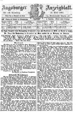 Augsburger Anzeigeblatt Samstag 21. Mai 1864