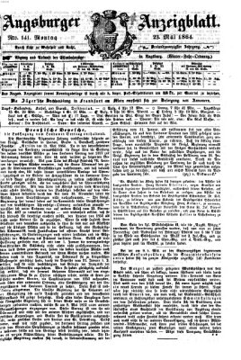 Augsburger Anzeigeblatt Montag 23. Mai 1864