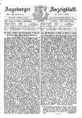 Augsburger Anzeigeblatt Sonntag 12. Juni 1864