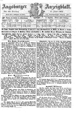 Augsburger Anzeigeblatt Freitag 17. Juni 1864