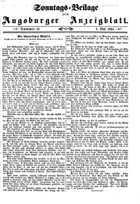 Augsburger Anzeigeblatt Sonntag 1. Mai 1864