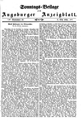 Augsburger Anzeigeblatt Sonntag 8. Mai 1864