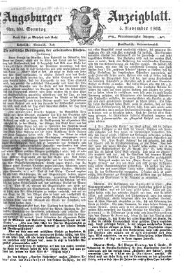 Augsburger Anzeigeblatt Sonntag 5. November 1865