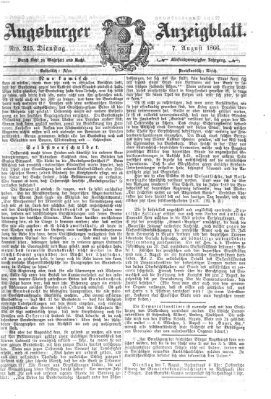 Augsburger Anzeigeblatt Dienstag 7. August 1866