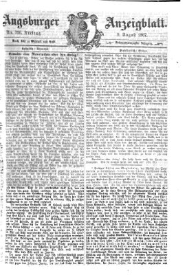 Augsburger Anzeigeblatt Freitag 9. August 1867