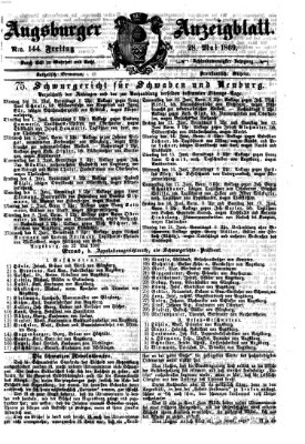 Augsburger Anzeigeblatt Freitag 28. Mai 1869