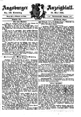 Augsburger Anzeigeblatt Sonntag 30. Mai 1869