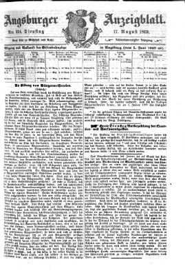 Augsburger Anzeigeblatt Dienstag 17. August 1869