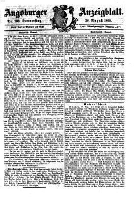 Augsburger Anzeigeblatt Donnerstag 26. August 1869