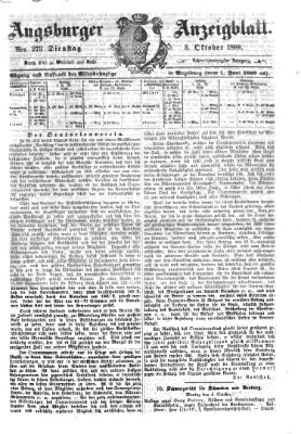 Augsburger Anzeigeblatt Dienstag 5. Oktober 1869