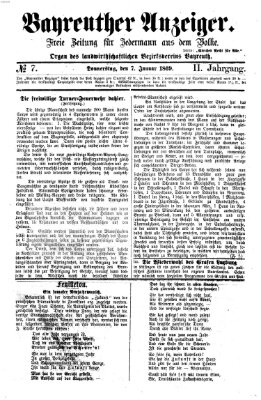 Bayreuther Anzeiger Donnerstag 7. Januar 1869