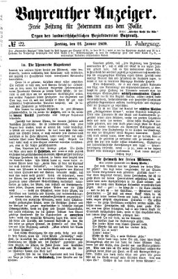 Bayreuther Anzeiger Freitag 22. Januar 1869