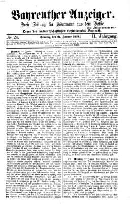 Bayreuther Anzeiger Sonntag 24. Januar 1869