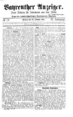 Bayreuther Anzeiger Montag 22. Februar 1869